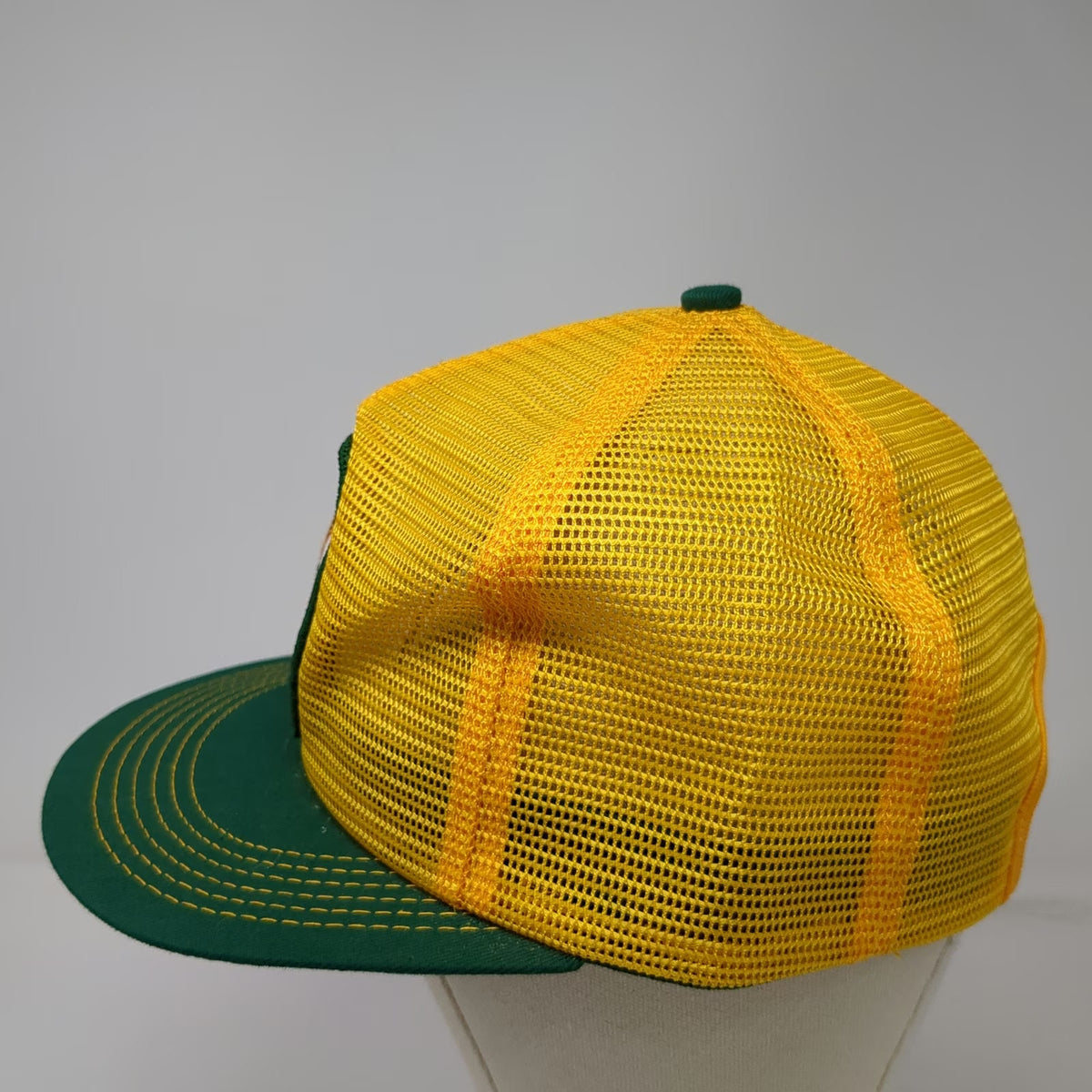 Dekalb Wheat Trucker Hat Yellow Green One Size Mesh Snapback Patch Vintage