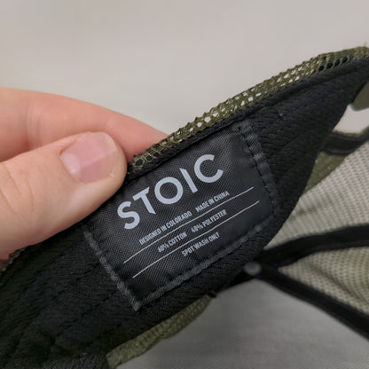 Stoic Snapback Trucker Hat Multicolor One Size Adjustable Embroidered Mesh Back
