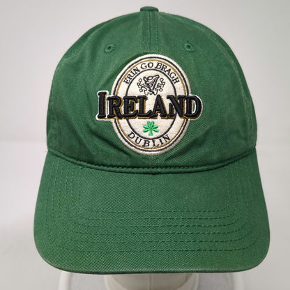 Green Baseball Cap One Size Ireland Dublin Shamrock Embroidered Hat Slideback