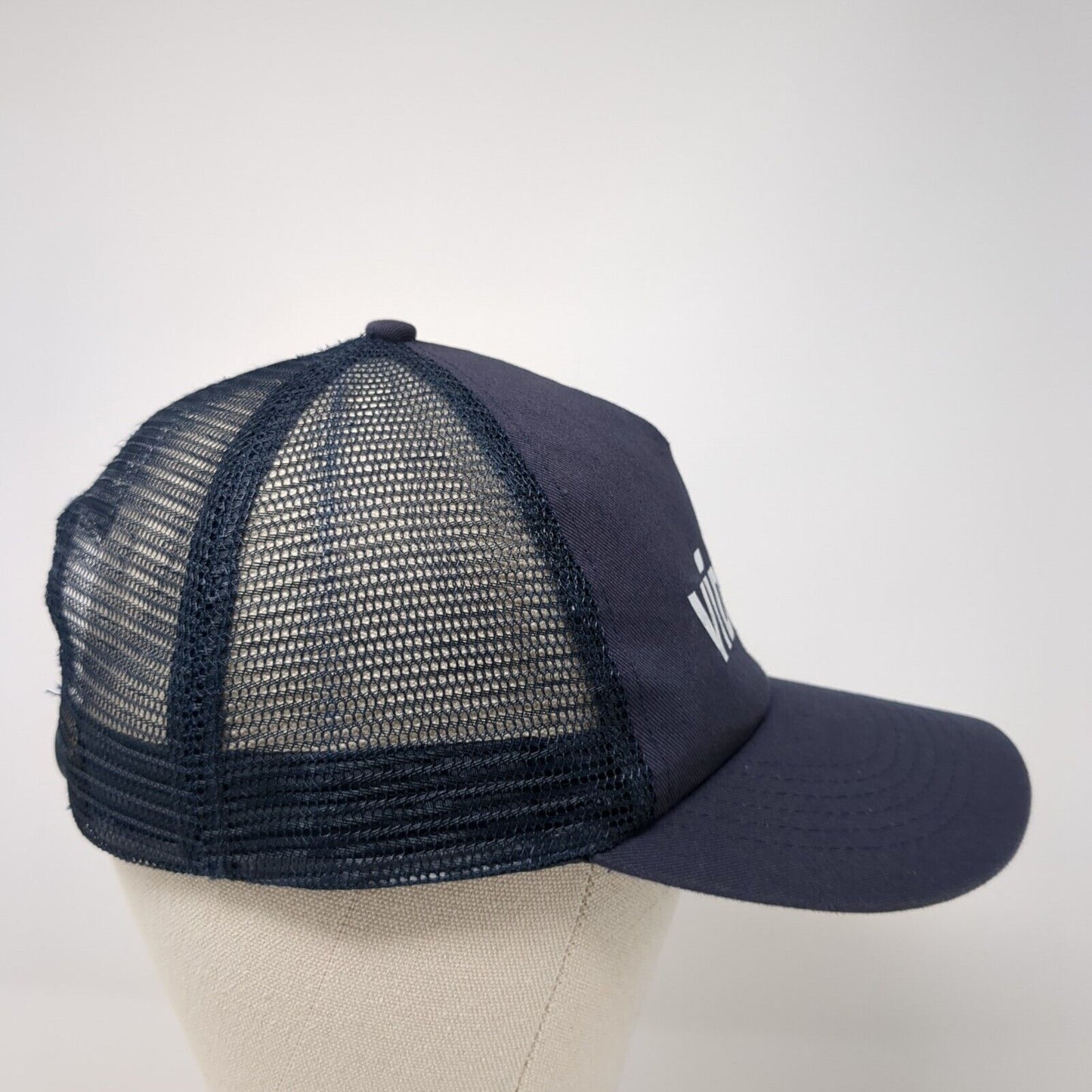 Vidapay Snapback Mesh Back Trucker Hat Blue One Size Solid Hit Wear
