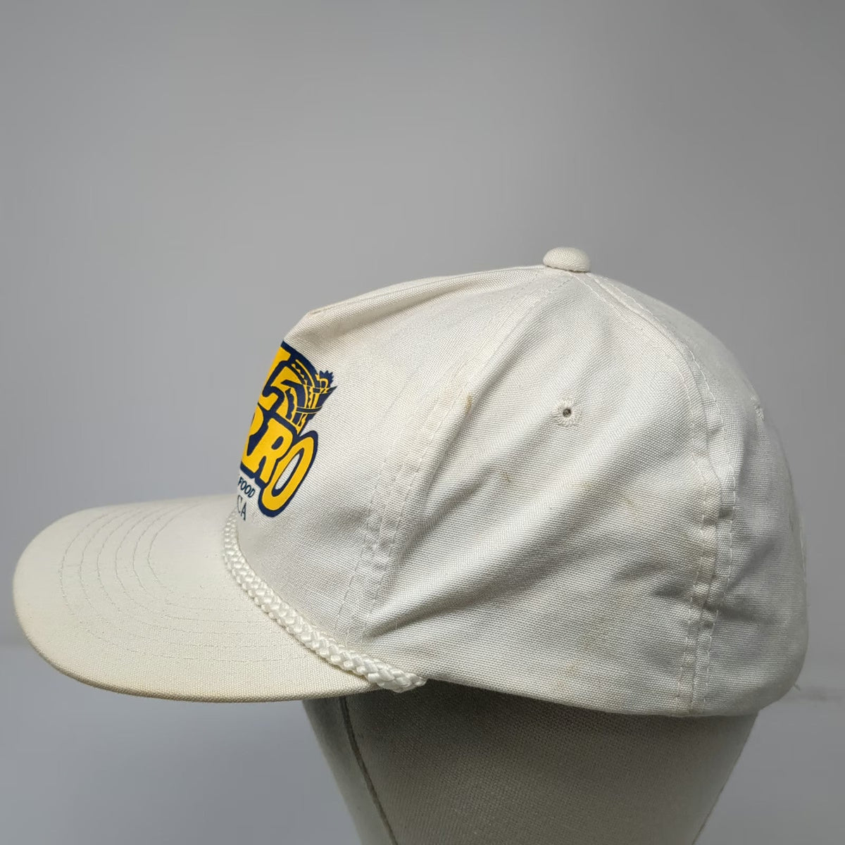 Headwear II 5 Panel White Hat OSFM Snapback El Charro Mexican Food Rope Green