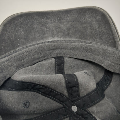 Unbranded Slideback Baseball Cap Gray One Size Adjustable 6 Panel Blank