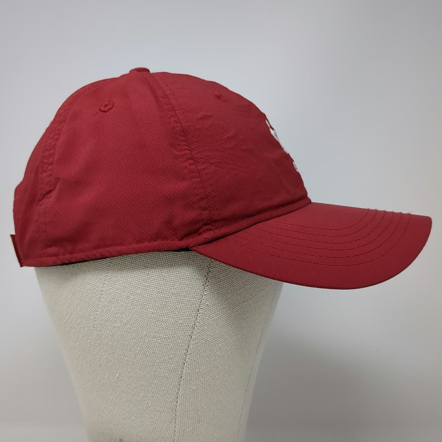 Ahead Baseball Cap Red One Size Turtle 1918 Athletic Embroidered Strapback Hat