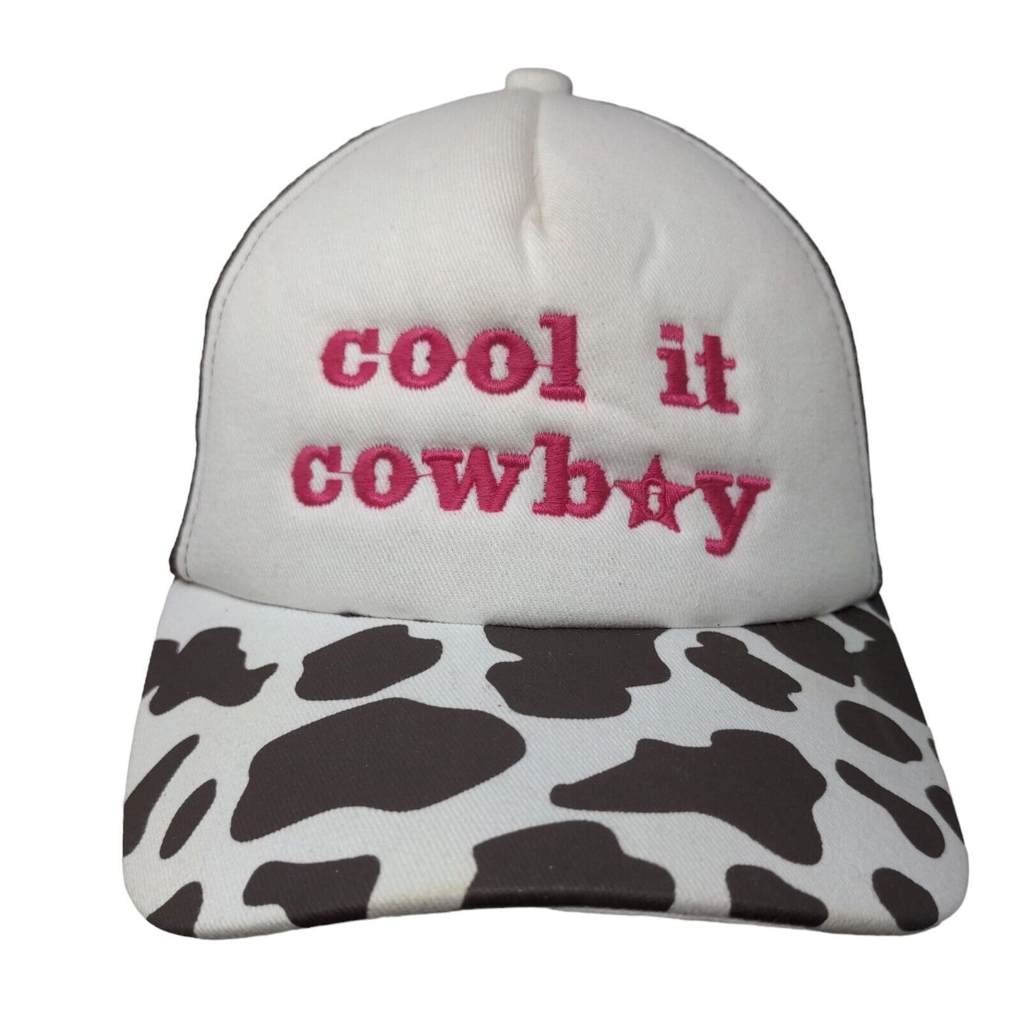 Cool It Cowboy Snapback Mesh Back Trucker Hat Multi One Size Embroidered
