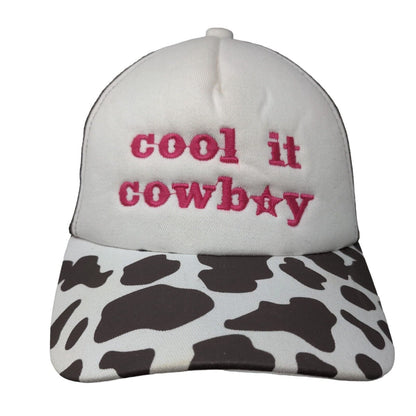 Cool It Cowboy Snapback Mesh Back Trucker Hat Multi One Size Embroidered