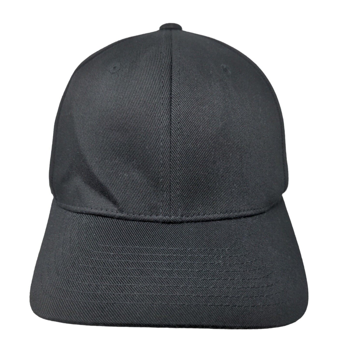Yupoong Men's Fitted Hat Black Size L-XL Flexfit Polycotton Blend ECS Workshop