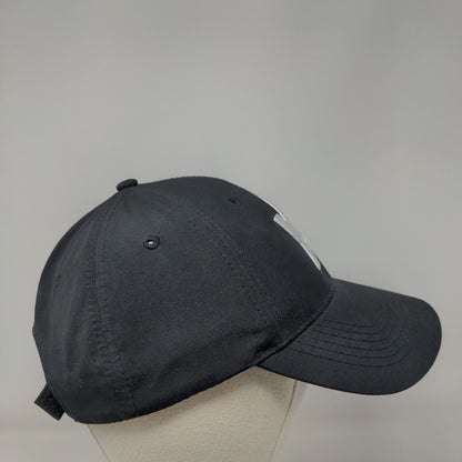 Y6 Strapback Hat Black OSFM Embroidered Moisture Wicking UV Coating