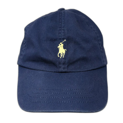 Polo Ralph Lauren Baseball Cap Blue One Size Adjustable Cotton Small Pony Hat