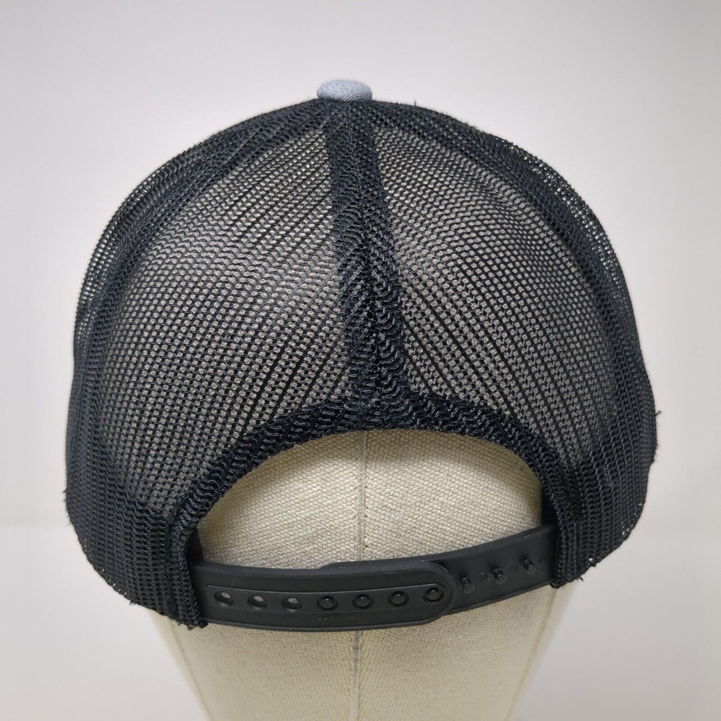 Follow The Deal Investments Snapback Trucker Hat Gray One Size Mesh Back