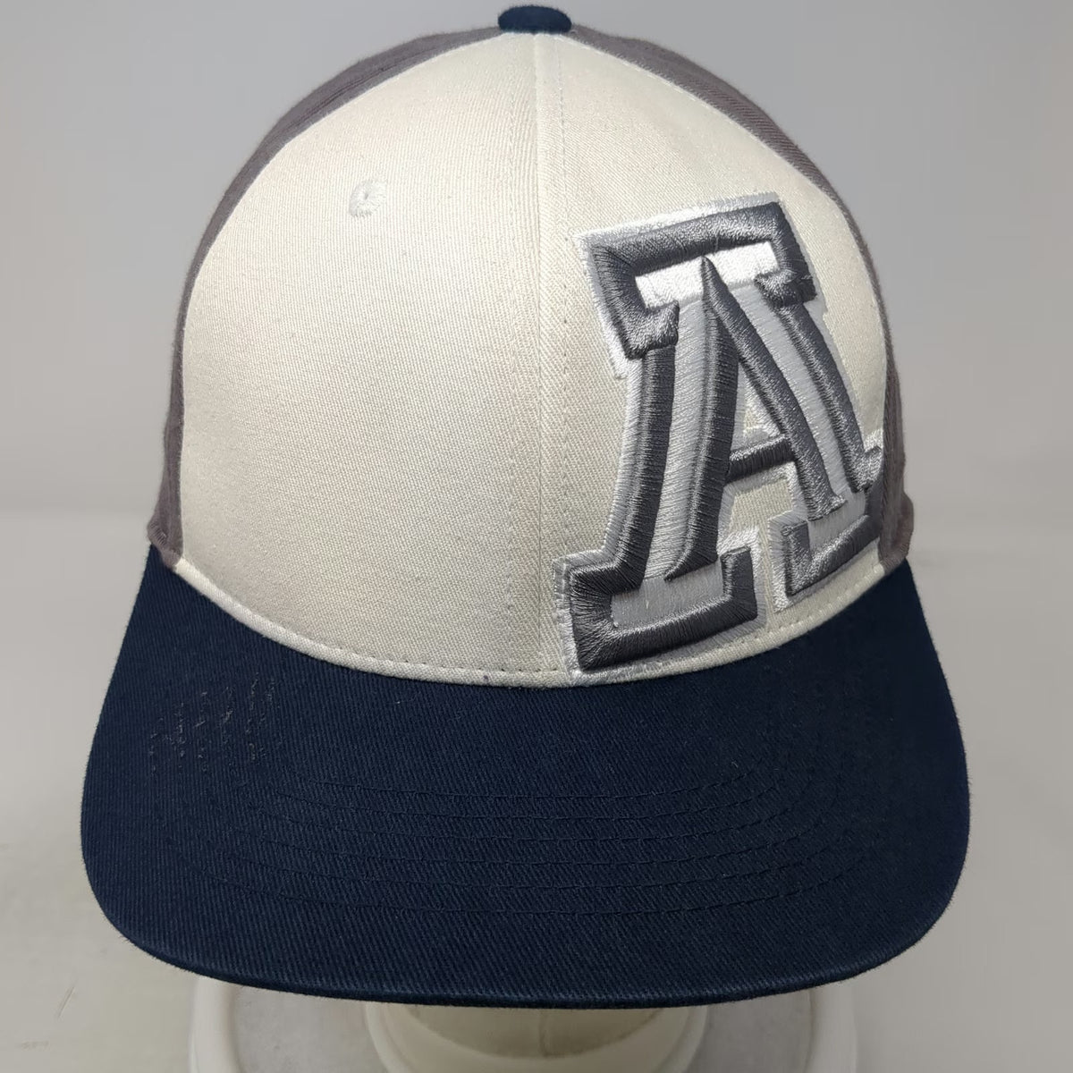 Arizona Wildcats NCAA Top of the World Cap Gray White Blue L One Fit Stretch Hat