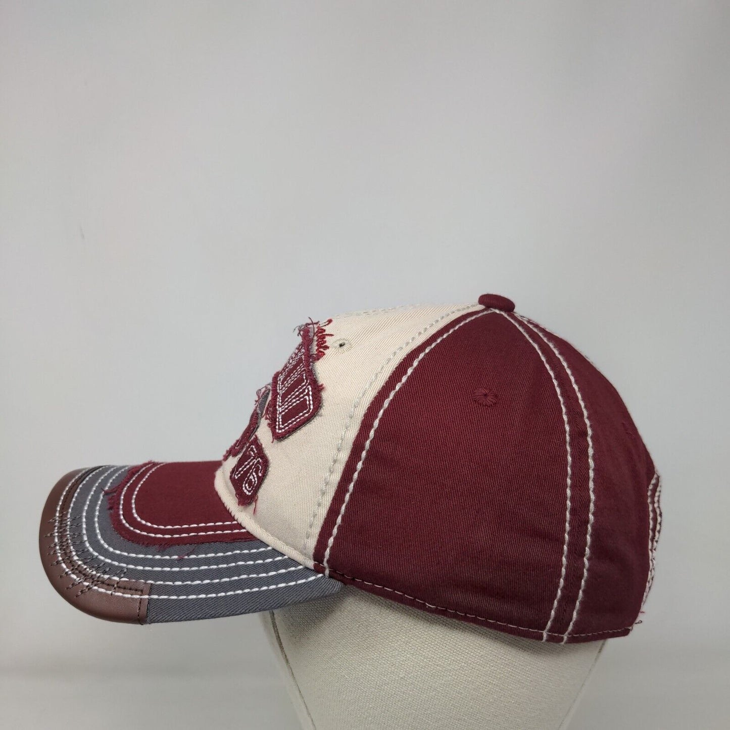 South Dakota Deadwood Strapback Hat Multi One Size 6 Panel Colorblock