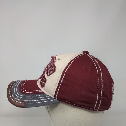 South Dakota Deadwood Strapback Hat Multi One Size 6 Panel Colorblock