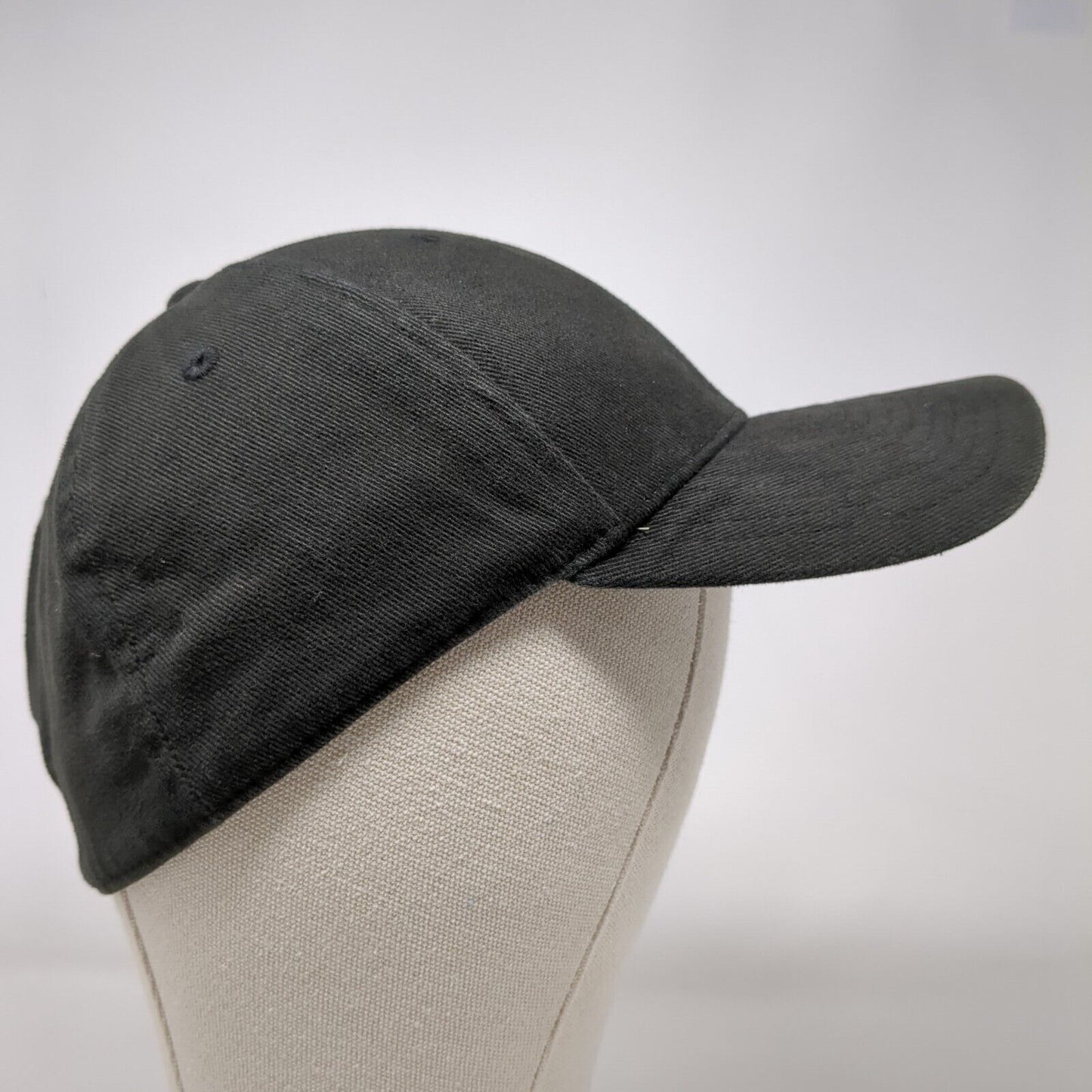 WyoTech Fitted Hat Black M/L Embroidered Solid Proflex By Outdoor Cap
