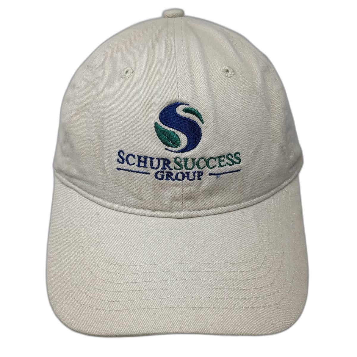 Queensboro Baseball Cap Beige One Size Schur Success Group Logo Adjustable Hat