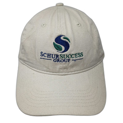 Queensboro Baseball Cap Beige One Size Schur Success Group Logo Adjustable Hat