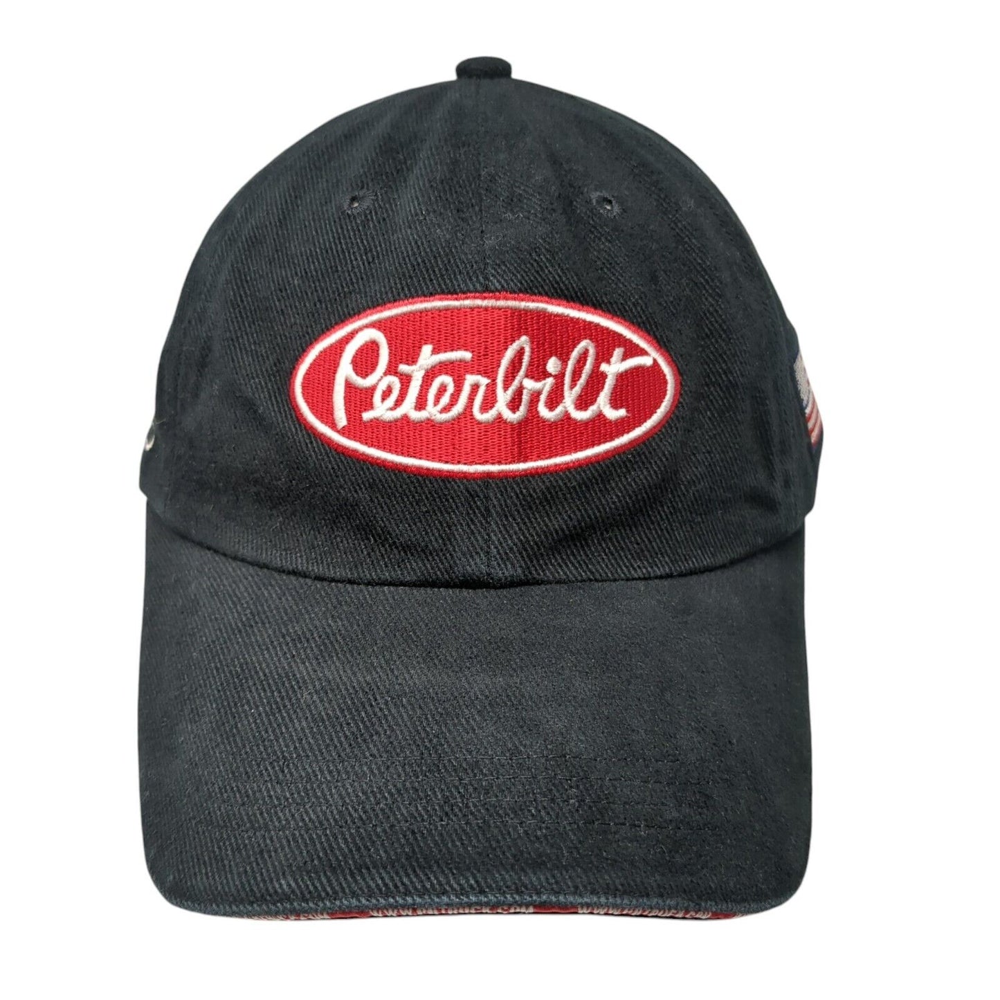 Peterbilt Of Sioux City Body Shop Strapback Hat Black OS Adjustable Embroidered