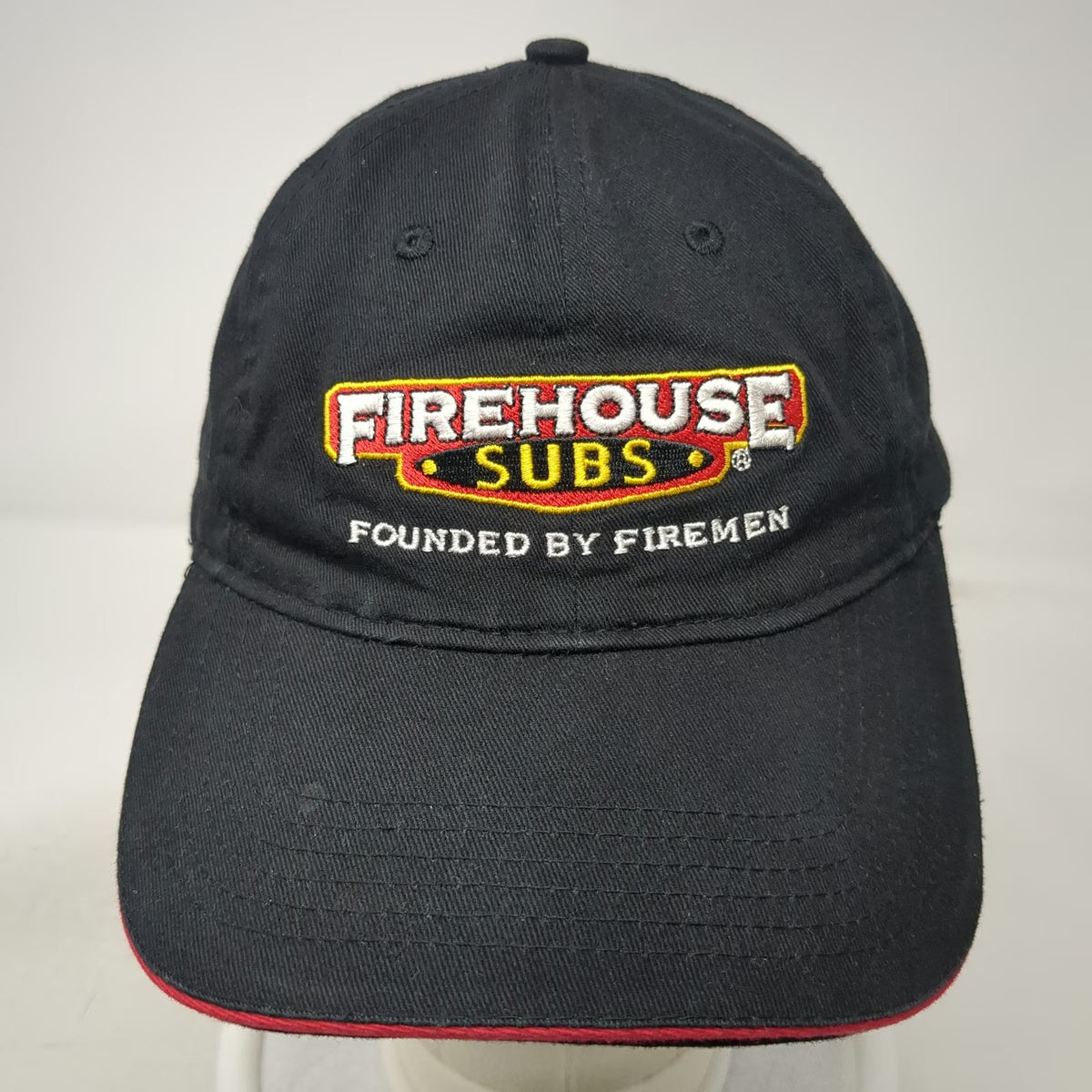 Horizon Firehouse Subs Baseball Cap Black One Size Founded By Firemen Logo Hat