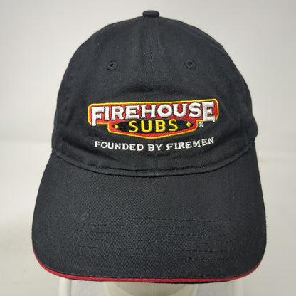 Horizon Firehouse Subs Baseball Cap Black One Size Founded By Firemen Logo Hat