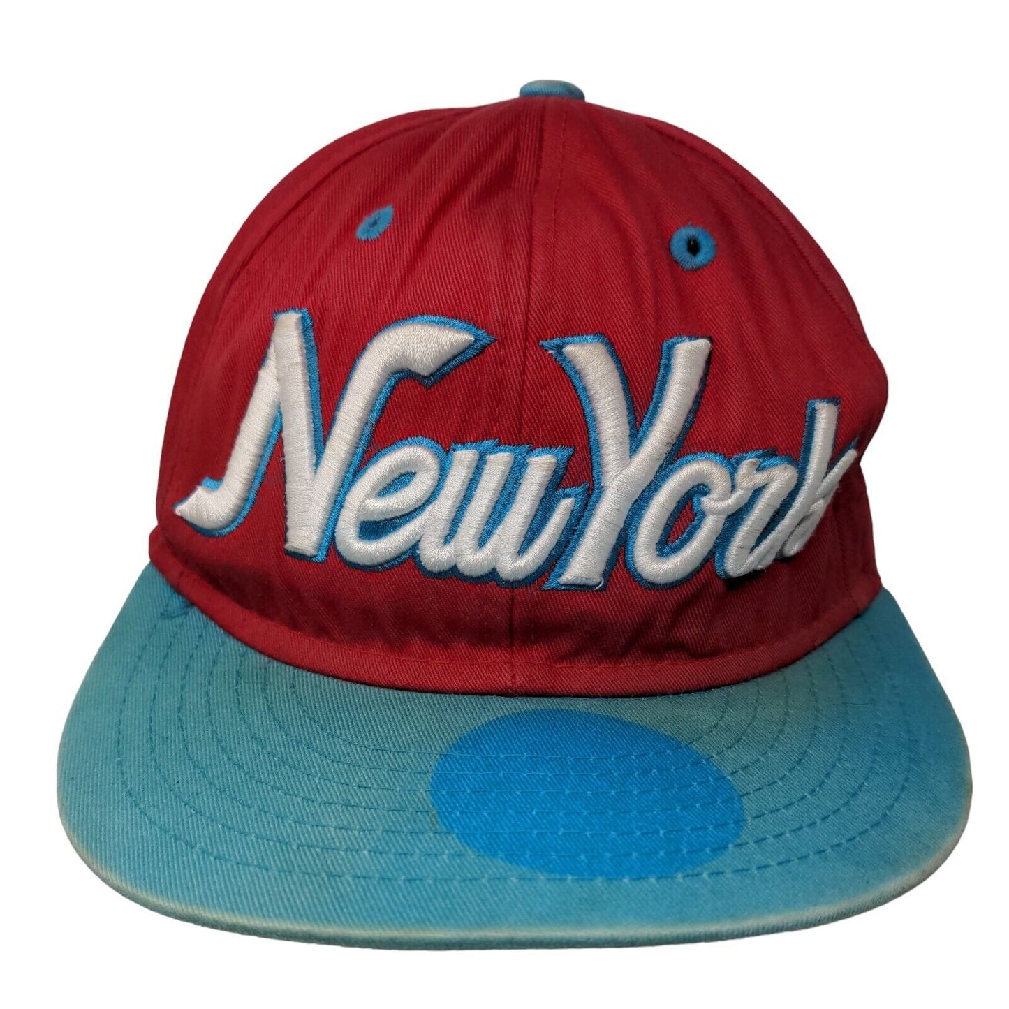 New York Snapback Hat Multi One Size Embroidered Colorblock KB ETHOS