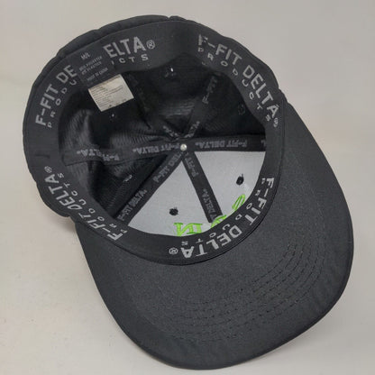 Delta Men's Fitted Hat Black Size M/L Black Embroidered San Jose Tizates Logo