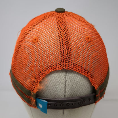 Bhakti Chai Trucker Hat Brown Orange One Size Mandala Patch Mesh Back Snapback