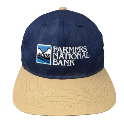 Farmers National Bank Snapback Hat Multi One Size Adjustable Colorblock