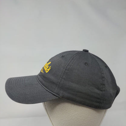 Cabela's Club Slideback Hat Gray OSFM Adjustable Embroidered Logo 6 Panel