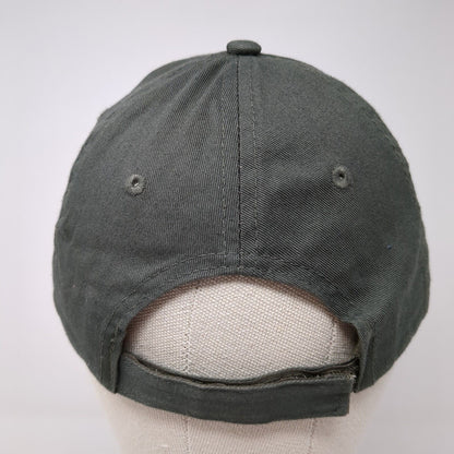 AK Alaska Strapback Hat Green One Size Adjustable Embroidered 6 Panel