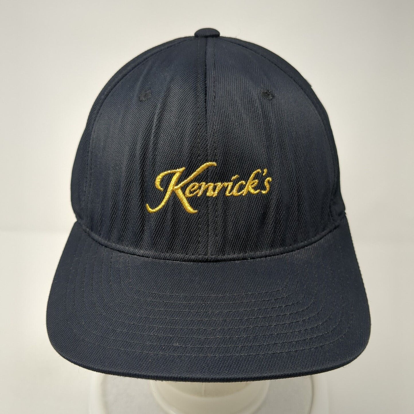 Kenrick's Fitted Hat Black L/XL Embroidered Flexfit Stretch Sport-Tek