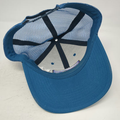 Patagonia Trucker Hat Blue One Size Mesh Back Snapback Fitz Roy Mountain