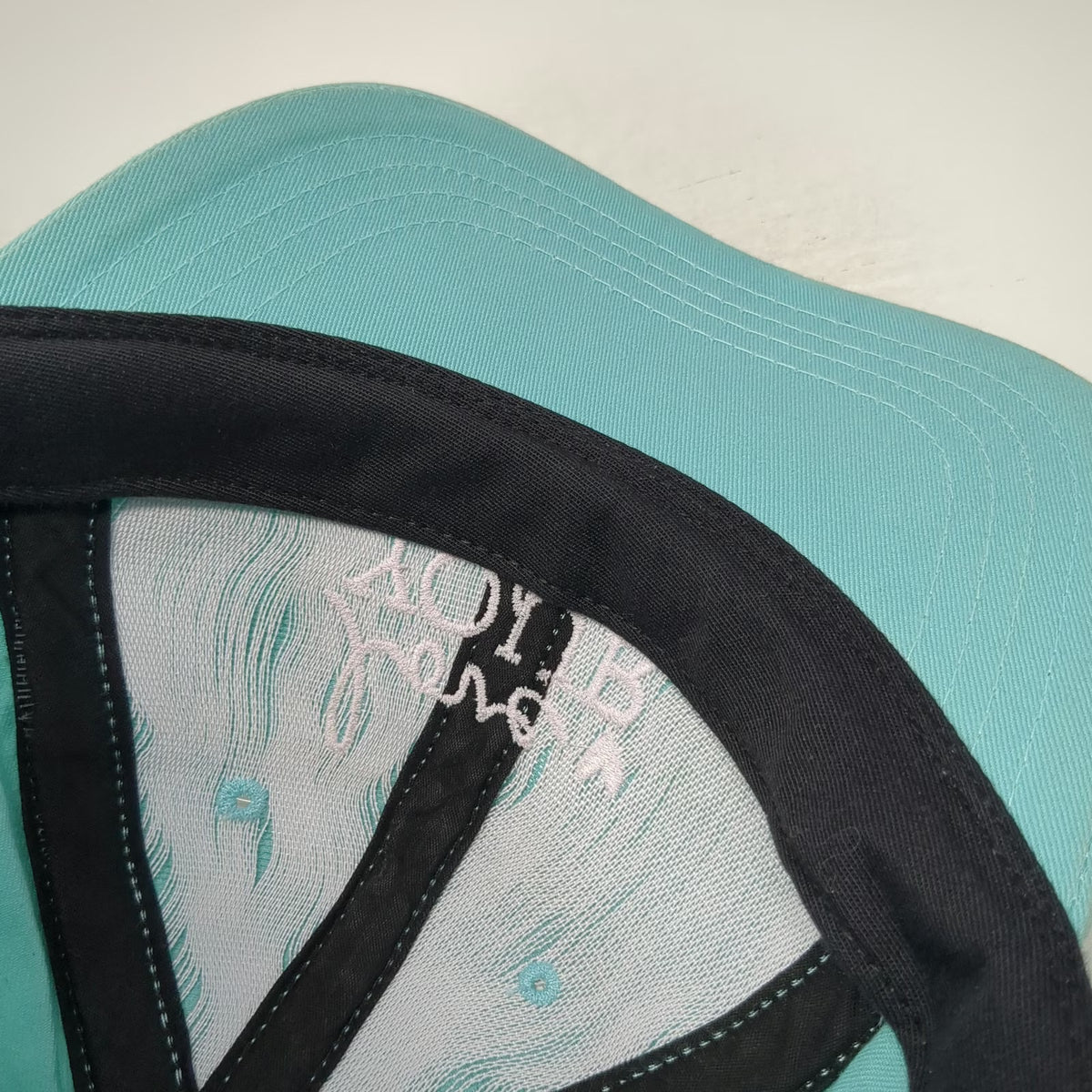 Love Your Melon Baseball Cap Blue One Size Made in USA Slideback Heart Logo Hat