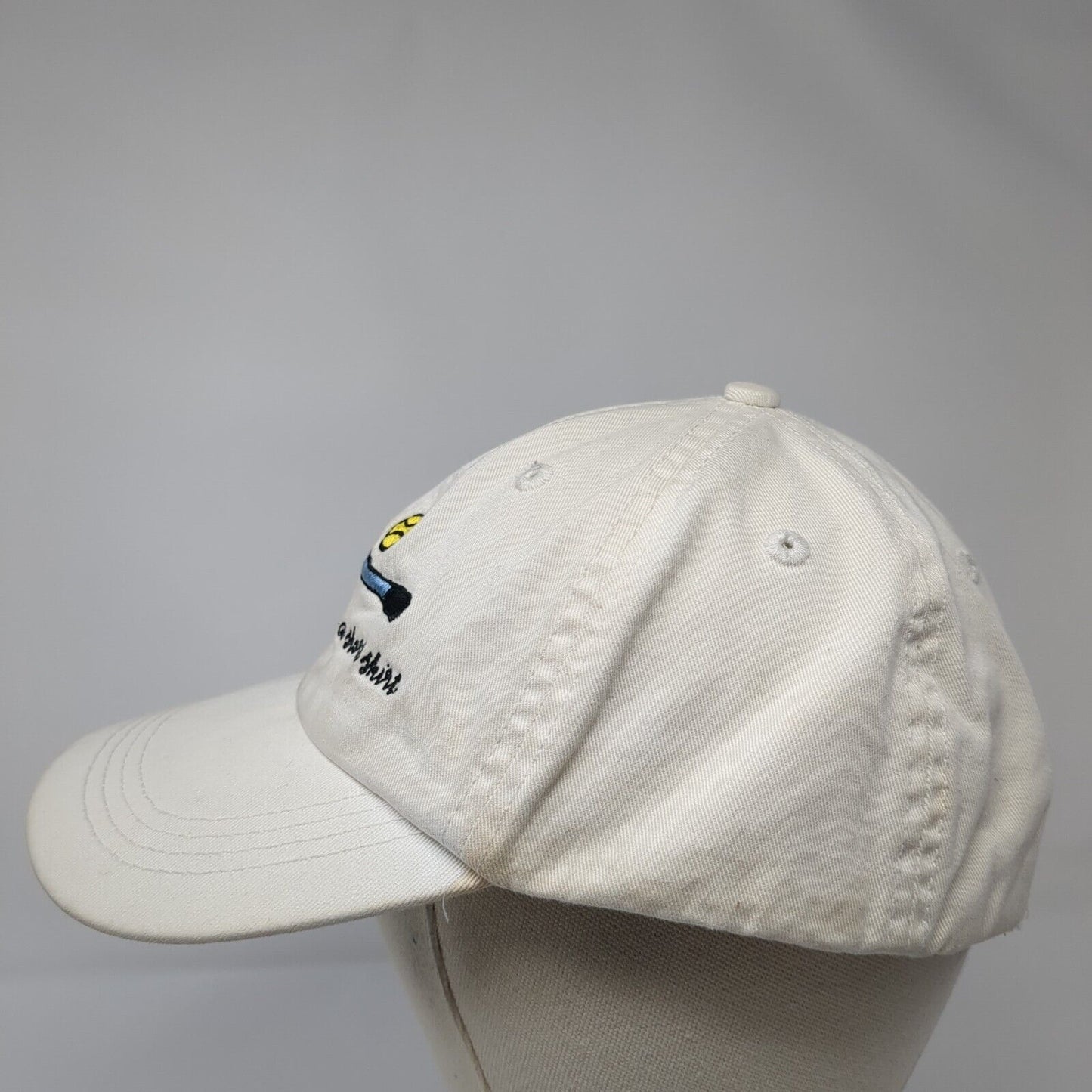 Perfect Excuse For A Short Skirt Slideback Hat White OS Adjustable Embroidered