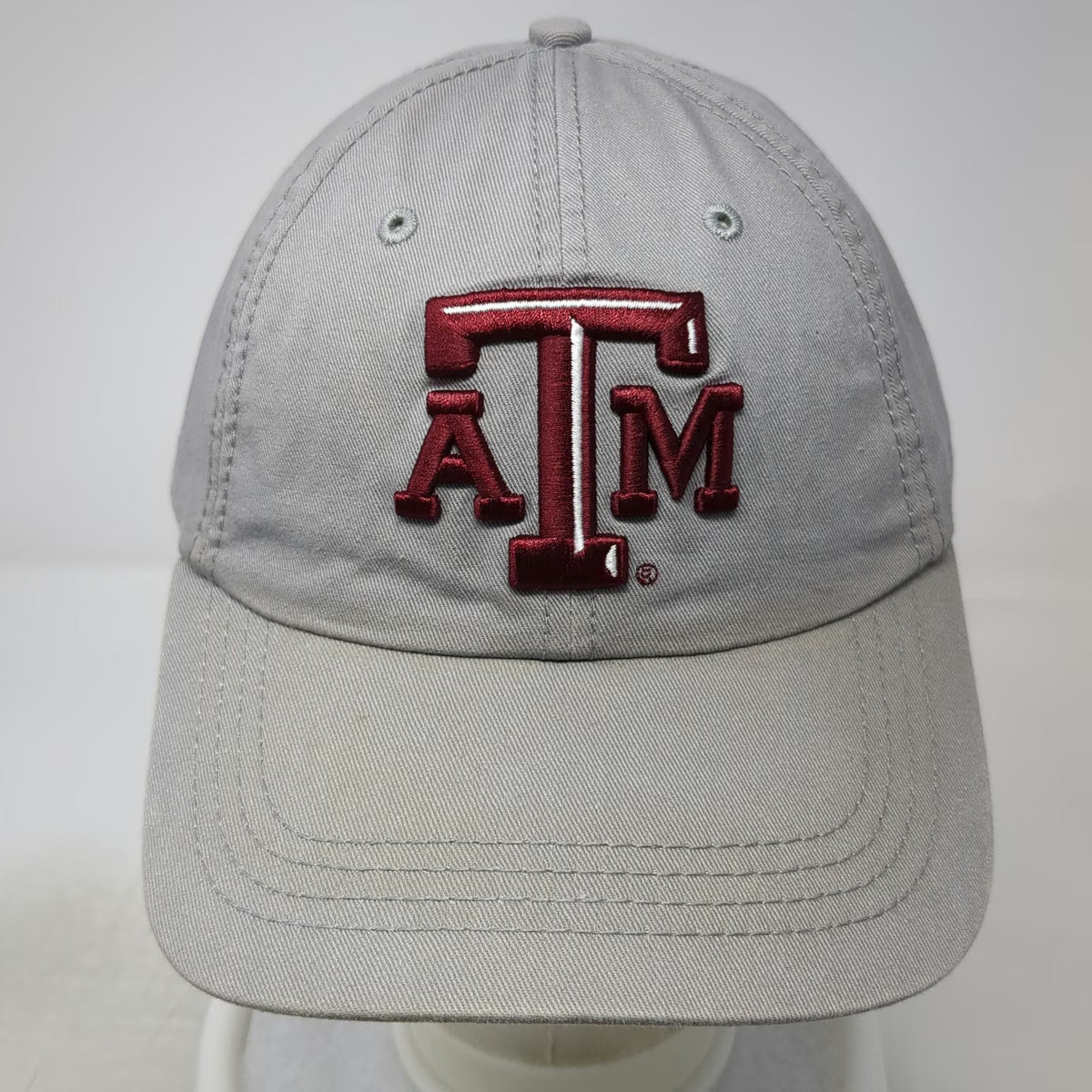 Texas A&M Aggies NCAA CC Creations Cap Hat Gray One Size Strapback ATM Red Logo