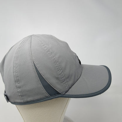 Adidas 3 Stripes Adizero Strapback Hat Gray One Size Adjustable Running