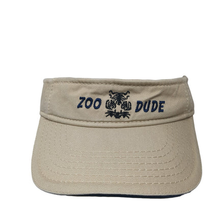 Zoo Dude Adult Sun Visor Hat Brown One Size Adjustable Strap Saint Louis Zoo