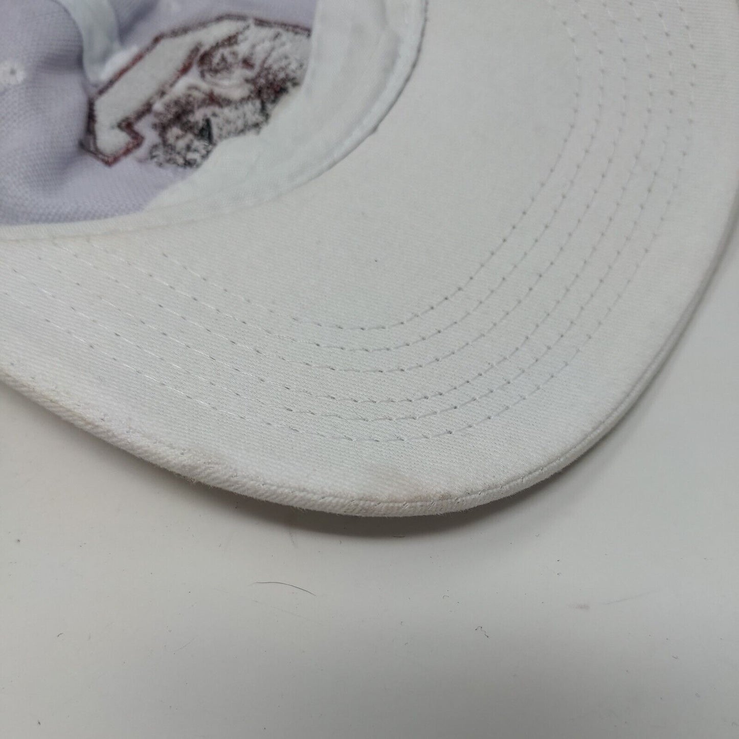 South Carolina Gamecocks Strapback Hat White Embroidered Logo Sound Experience