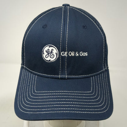 New Era GE Oil & Gas Baseball Cap Blue M Mesh Stretch Fit Contrast Stitch Hat