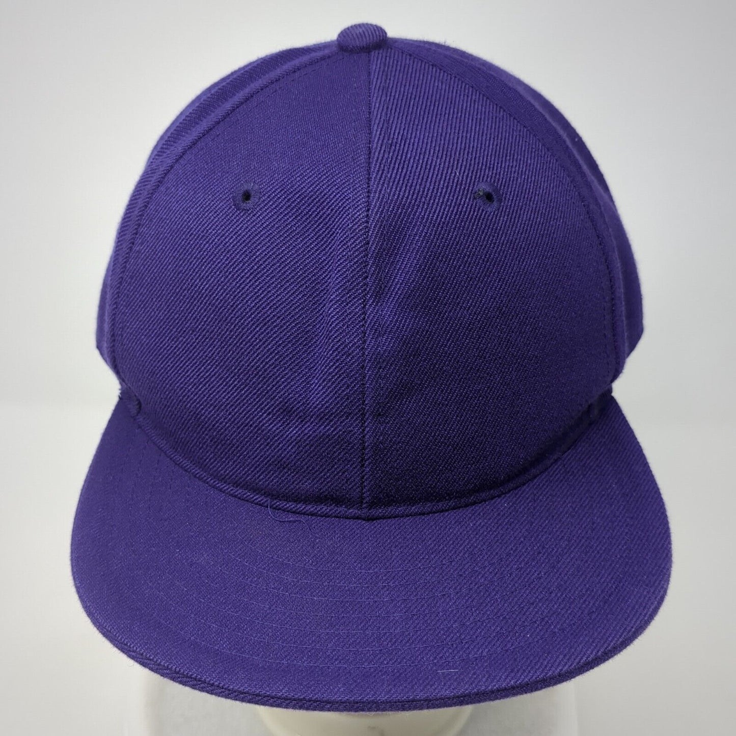 KB ETHOS Fitted Hat Purple 8 Solid Blank 6 Panel Vent Holes Outdoor