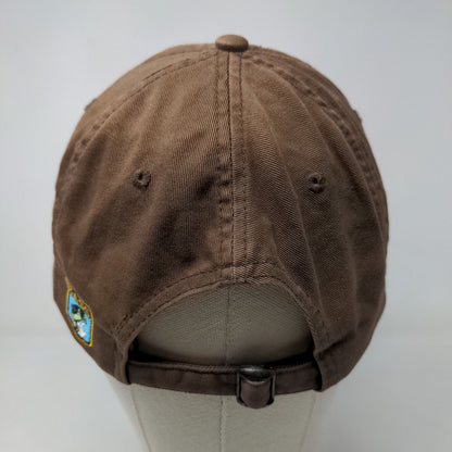 Bassmaster Men's Slideback Hat Brown Size OSFA Embroidered Logo 100% Cotton