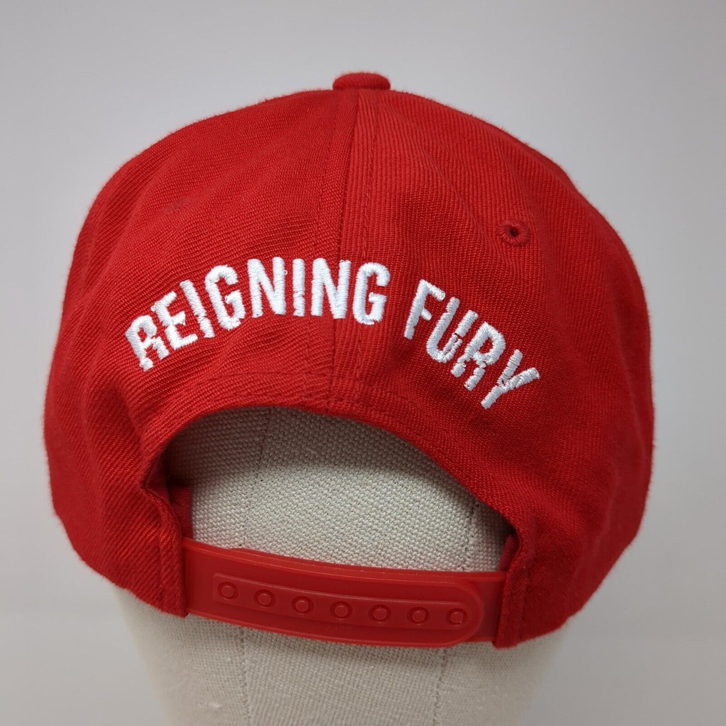 Make America Swole Again Reigning Fury Snapback Hat Red OS Adjustable Yupoong