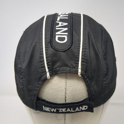 New Zealand Silver Fern Sport Baseball Cap Black One Size Strapback Hat
