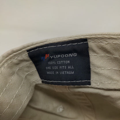 Okuma Slideback Hat Tan OSFA Embroidered Adjustable 6 Panel Yupoong