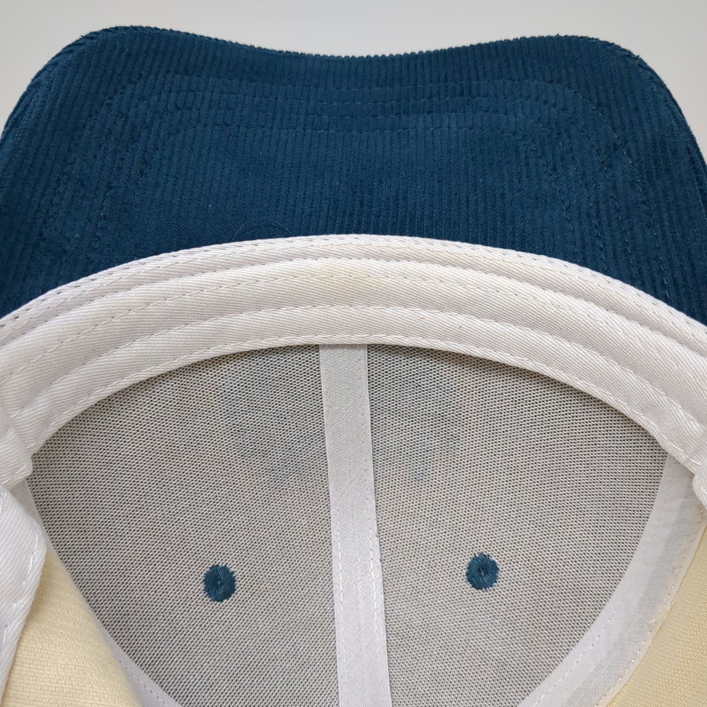 Allegory Snapback Hat Beige Blue One Size Corduroy Bond Stronger Than Blood