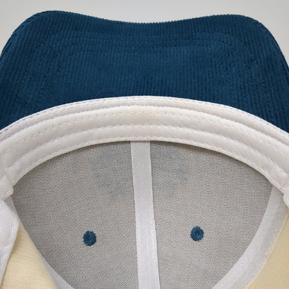 Allegory Snapback Hat Beige Blue One Size Corduroy Bond Stronger Than Blood