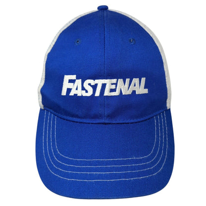 Fastenal Snapback Hat Blue One Size Adjustable Embroidered 6 Panel