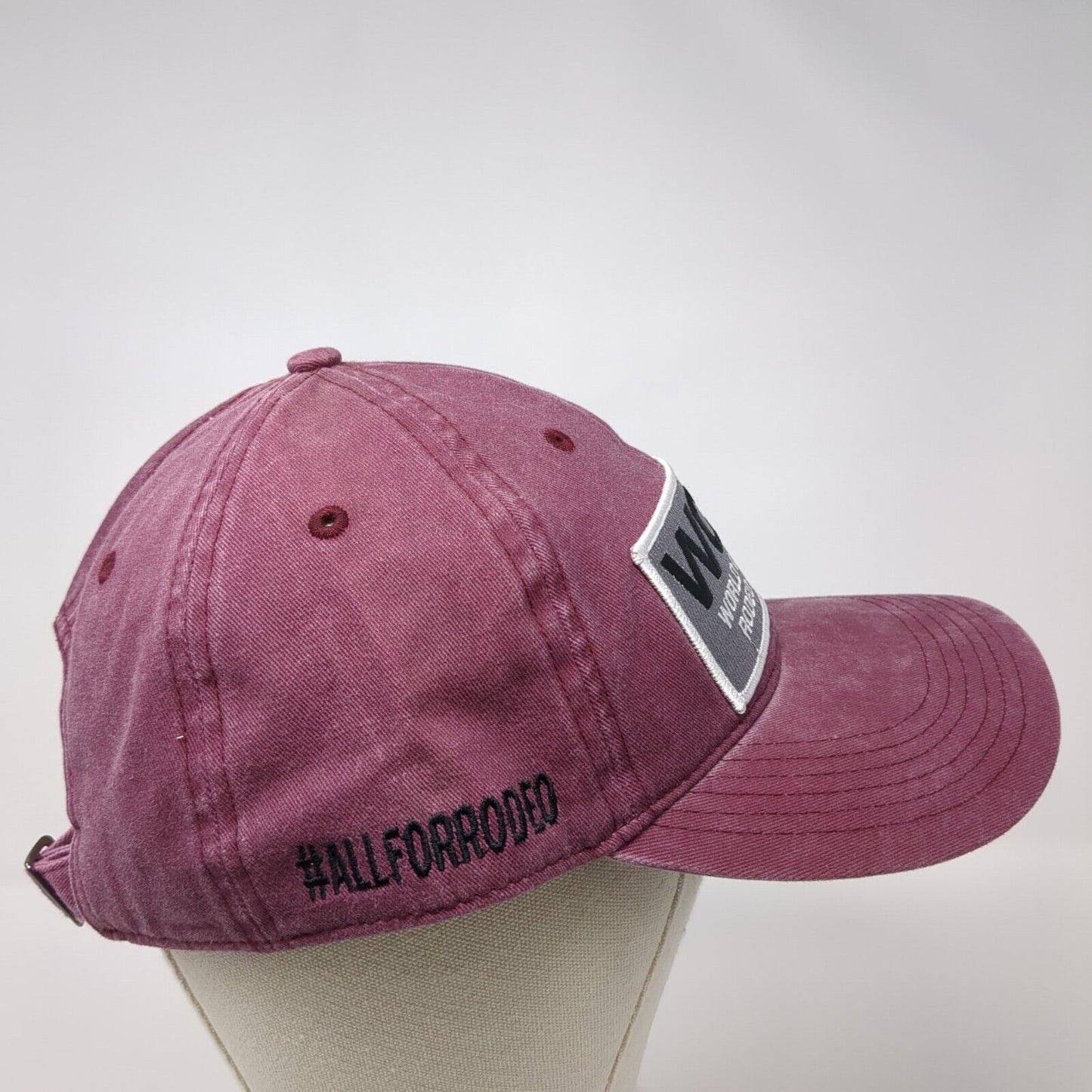 WCRA World Champions Rodeo Alliance Slideback Hat Red One Size 6 Panel