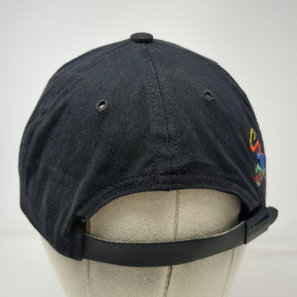 Caribbean Soul Baseball Cap Black One Size Lizard Gecko Graphic Embroidery Hat