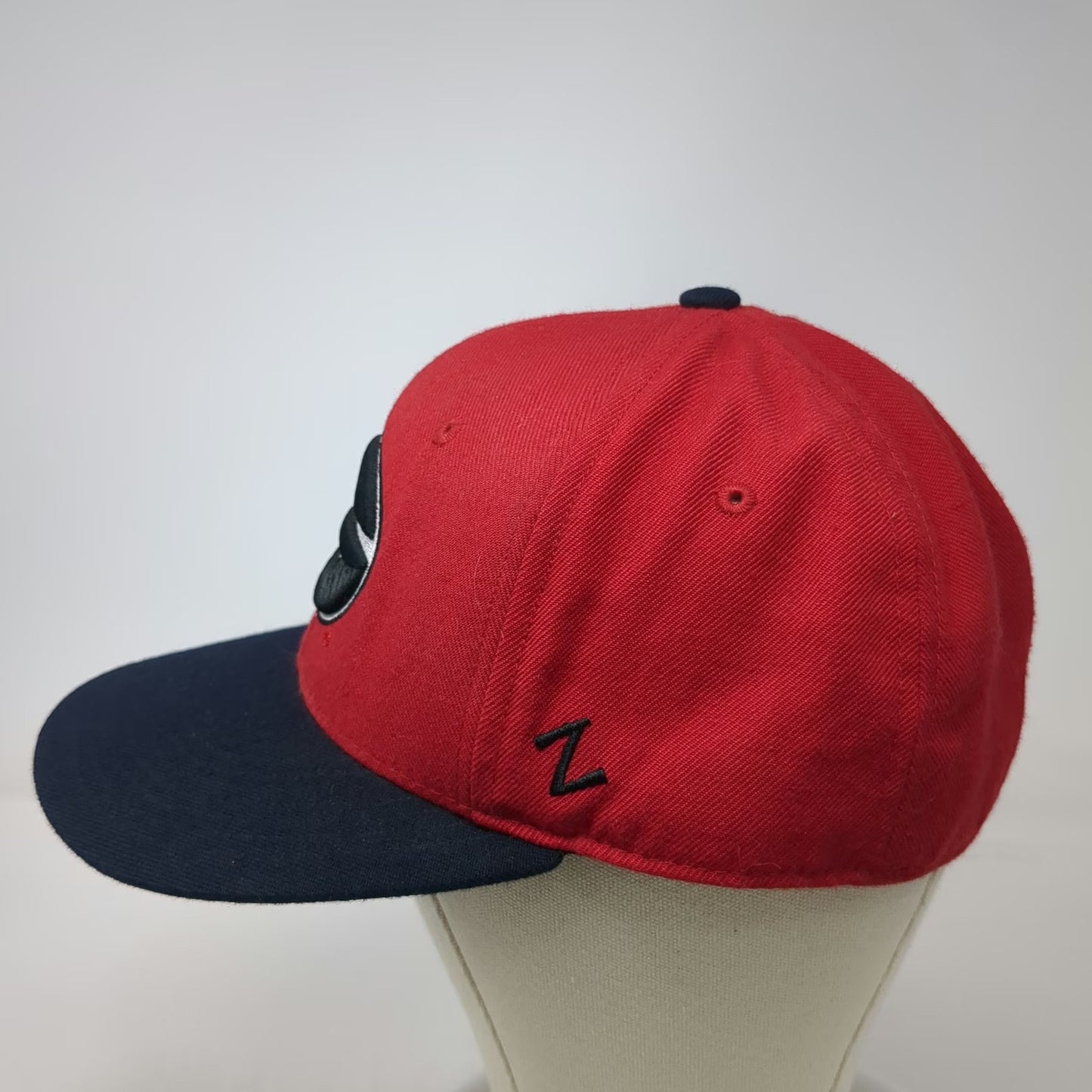 Zephyr Georgia Bulldogs NCAA Hat Cap Red Blue 7 5/8 Fitted Logo Embroidered