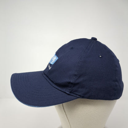 Hawaii Palm Trees Strapback Hat Blue One Size Adjustable Embroidered