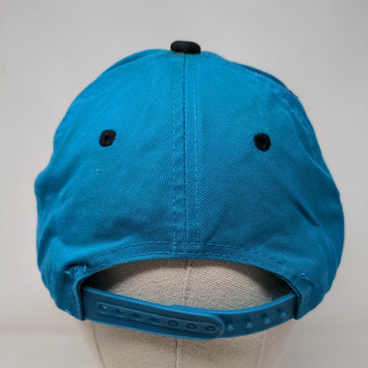 Monogram Snapback Hat Blue OSFM Embroidered Adjustable Colorblock